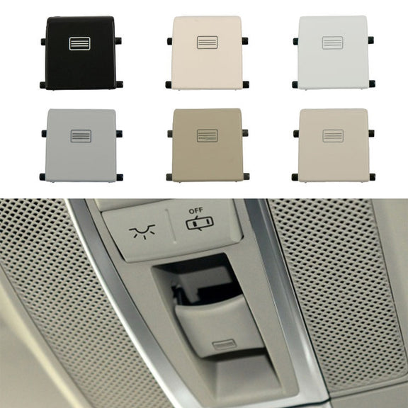Car Dome Light Button Sunroof Window Switch Button for Mercedes-Benz W166 / W292 2012-, Left Driving, Style:Flat(Porcelain White)