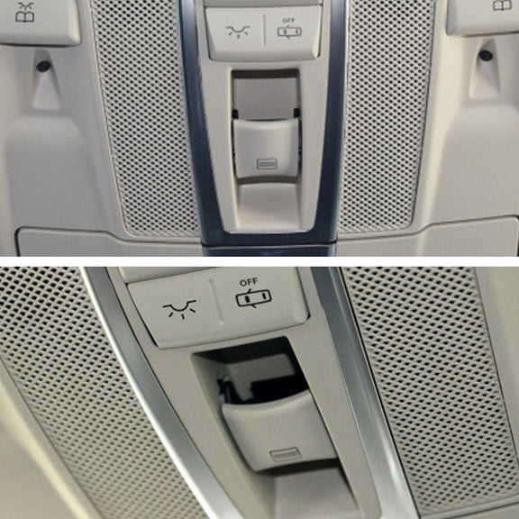 Car Dome Light Button Sunroof Window Switch Button for Mercedes-Benz W166 / W292 2012-, Left Driving, Style:Flat(Grey)