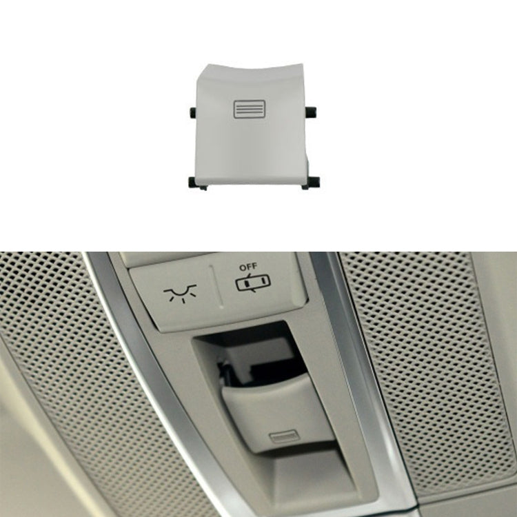 Car Dome Light Button Sunroof Window Switch Button for Mercedes-Benz W166 / W292 2012-, Left Driving, Style:Convex(Grey White)