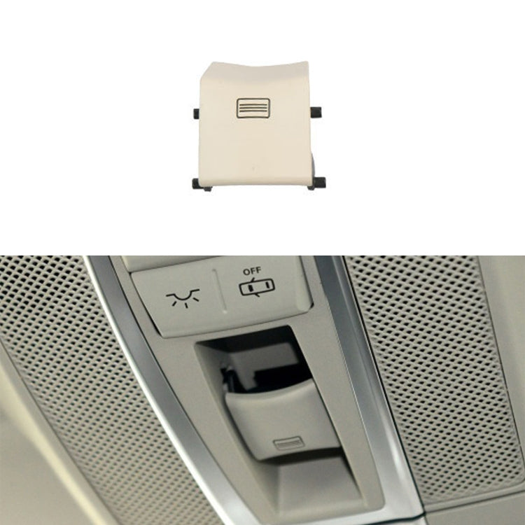 Car Dome Light Button Sunroof Window Switch Button for Mercedes-Benz W166 / W292 2012-, Left Driving, Style:Convex(Porcelain White)