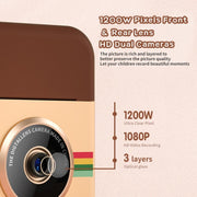 With 32GB Memory Card CP08 2.4 inch IPS HD Screen Children Instant Camera