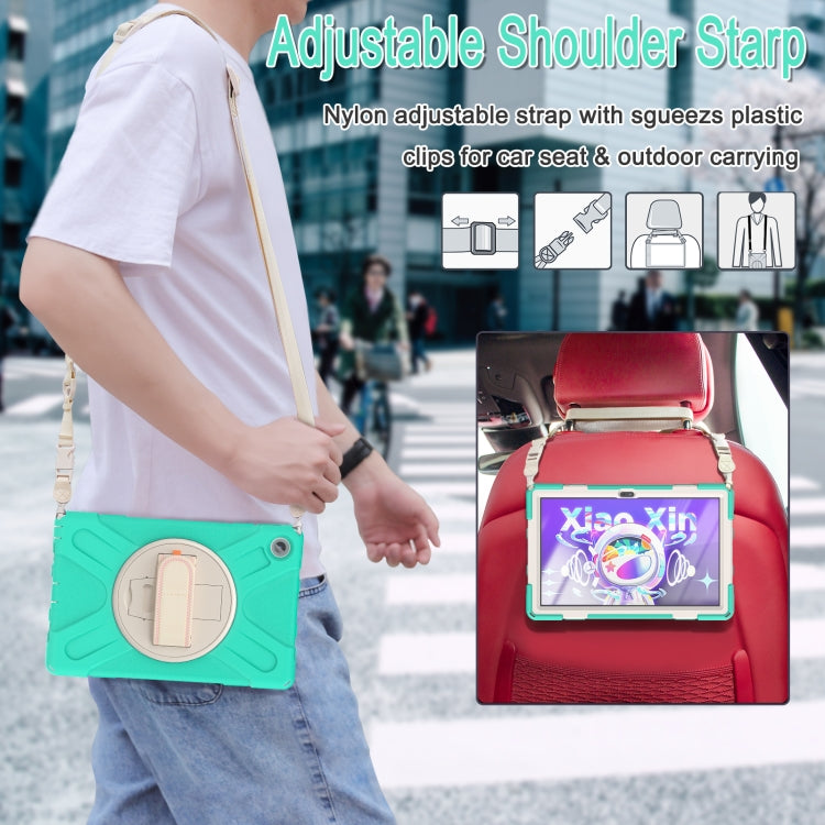 For Lenovo Tab M10 Plus 10.6 3rd Gen 2022 Silicone + PC Protective Tablet Case(Mint Green)