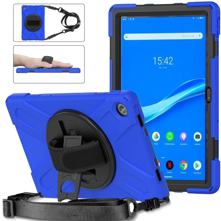 For Lenovo Tab M10 Plus 10.6 3rd Gen 2022 Silicone + PC Protective Tablet Case(Blue)