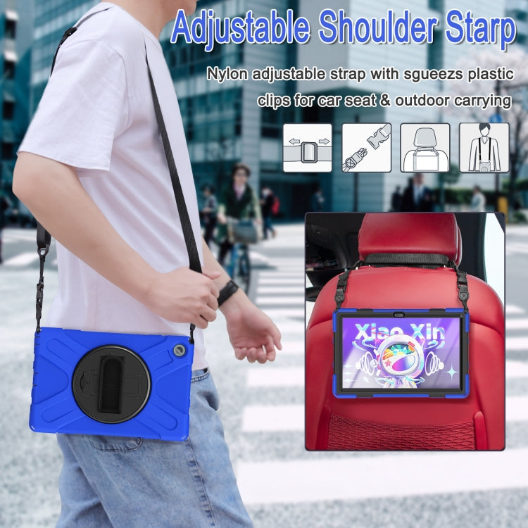 For Lenovo Tab M10 Plus 10.6 3rd Gen 2022 Silicone + PC Protective Tablet Case(Blue)