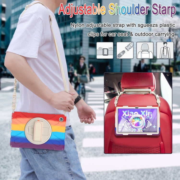 For Lenovo Tab M10 Plus 10.6 3rd Gen 2022 Silicone + PC Protective Tablet Case(Colorful Red)