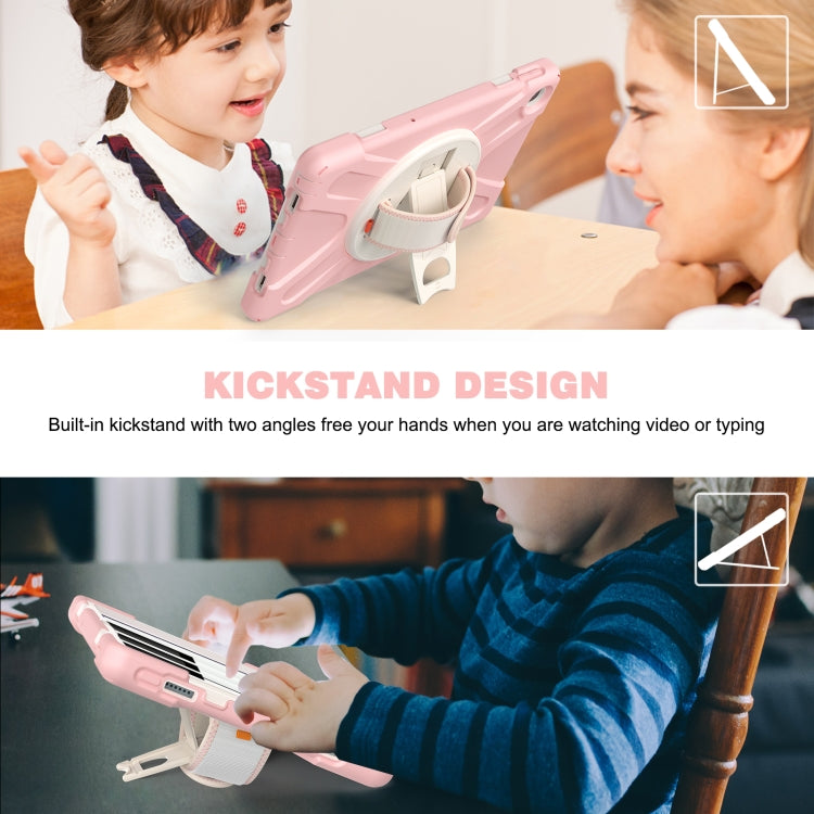 For Lenovo Tab M10 Plus 10.6 3rd Gen 2022 Silicone + PC Protective Tablet Case(Cherry Blossom Pink)