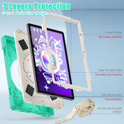 For Lenovo Tab M10 Plus 10.6 3rd Gen 2022 Silicone + PC Protective Tablet Case(Mint Green)
