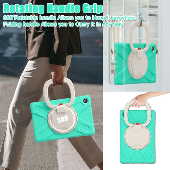 For Lenovo Tab M10 Plus 10.6 3rd Gen 2022 Silicone + PC Protective Tablet Case(Mint Green)