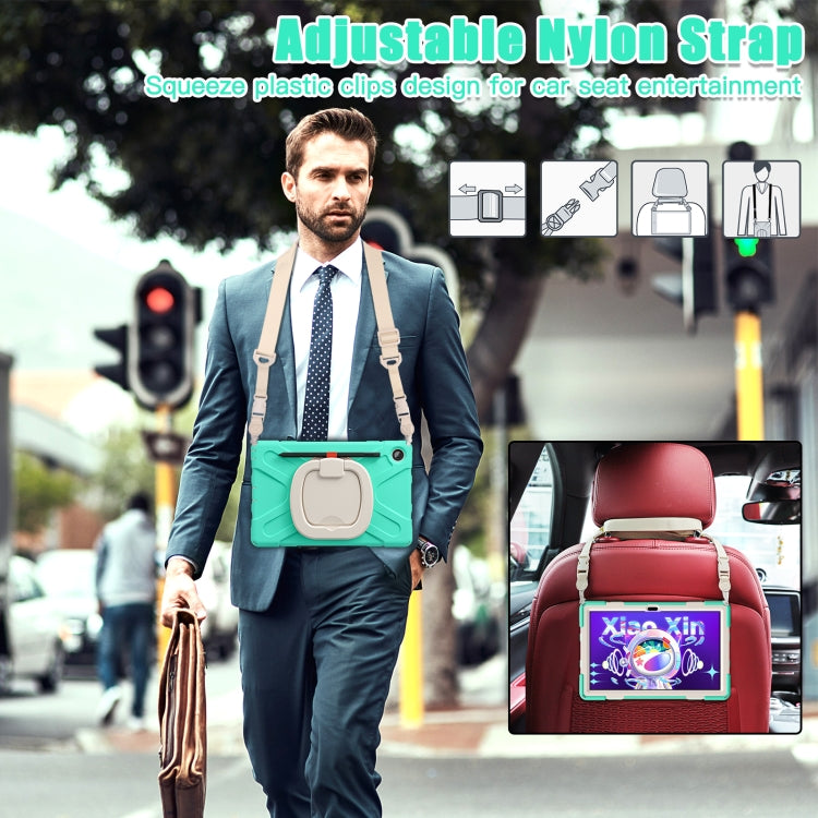 For Lenovo Tab M10 Plus 10.6 3rd Gen 2022 Silicone + PC Protective Tablet Case(Mint Green)
