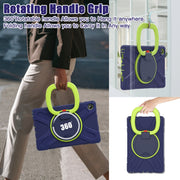For Lenovo Tab M10 Plus 10.6 3rd Gen 2022 Silicone + PC Protective Tablet Case(Navy Blue and Yellow Green)