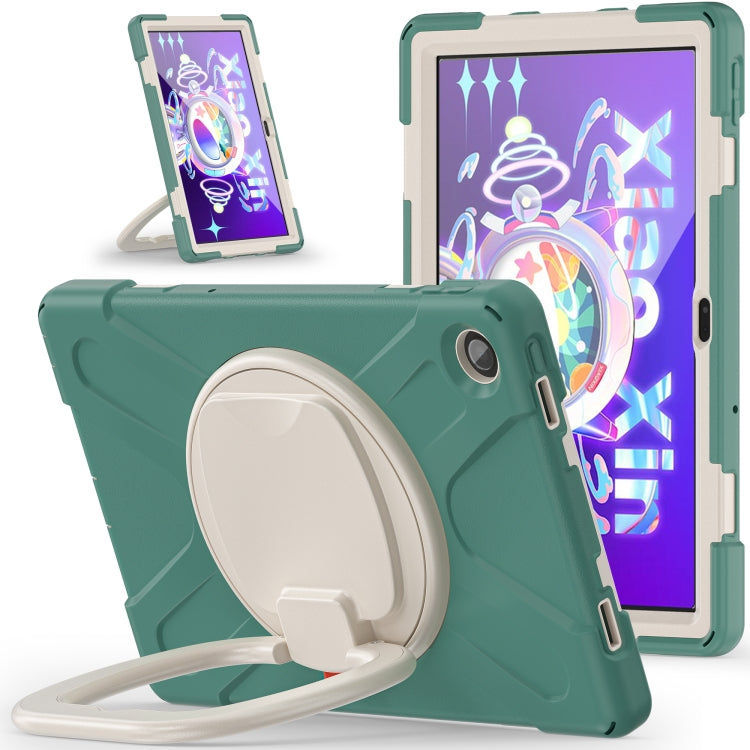 For Lenovo Tab M10 Plus 10.6 3rd Gen 2022 Silicone + PC Protective Tablet Case(Emerald Green)
