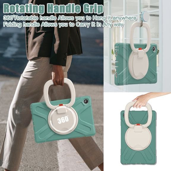 For Lenovo Tab M10 Plus 10.6 3rd Gen 2022 Silicone + PC Protective Tablet Case(Emerald Green)
