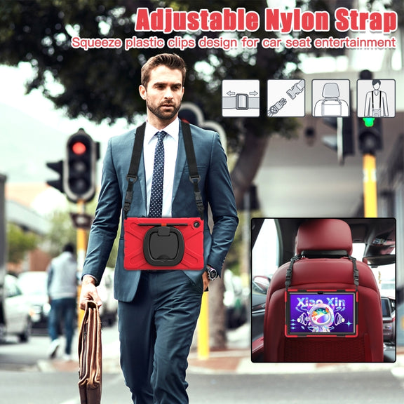 For Lenovo Tab M10 Plus 10.6 3rd Gen 2022 Silicone + PC Protective Tablet Case(Red)
