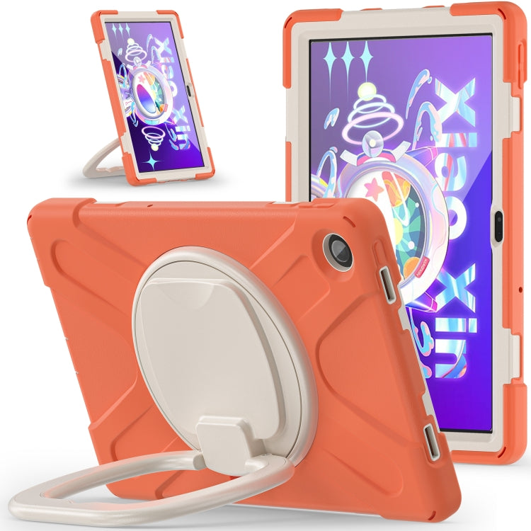 For Lenovo Tab M10 Plus 10.6 3rd Gen 2022 Silicone + PC Protective Tablet Case(Coral Orange)
