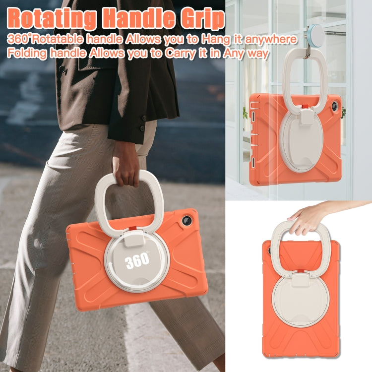 For Lenovo Tab M10 Plus 10.6 3rd Gen 2022 Silicone + PC Protective Tablet Case(Coral Orange)