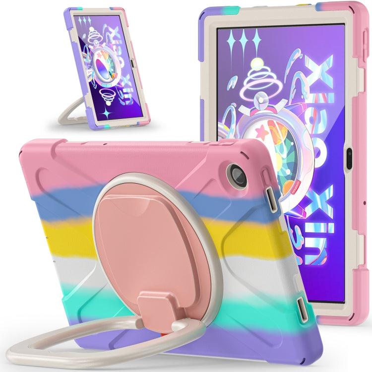 For Lenovo Tab M10 Plus 10.6 3rd Gen 2022 Silicone + PC Protective Tablet Case(Colorful Pink)