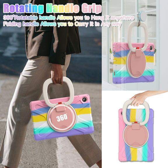 For Lenovo Tab M10 Plus 10.6 3rd Gen 2022 Silicone + PC Protective Tablet Case(Colorful Pink)