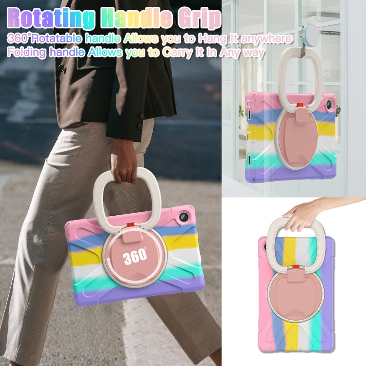 For Lenovo Tab M10 Plus 10.6 3rd Gen 2022 Silicone + PC Protective Tablet Case(Colorful Pink)
