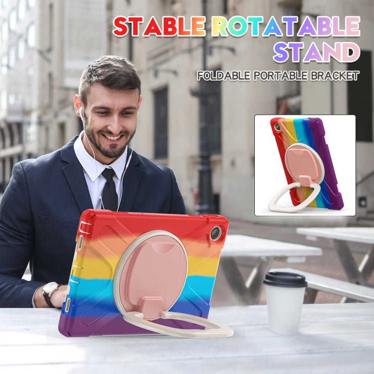 For Lenovo Tab M10 Plus 10.6 3rd Gen 2022 Silicone + PC Protective Tablet Case(Colorful Red)