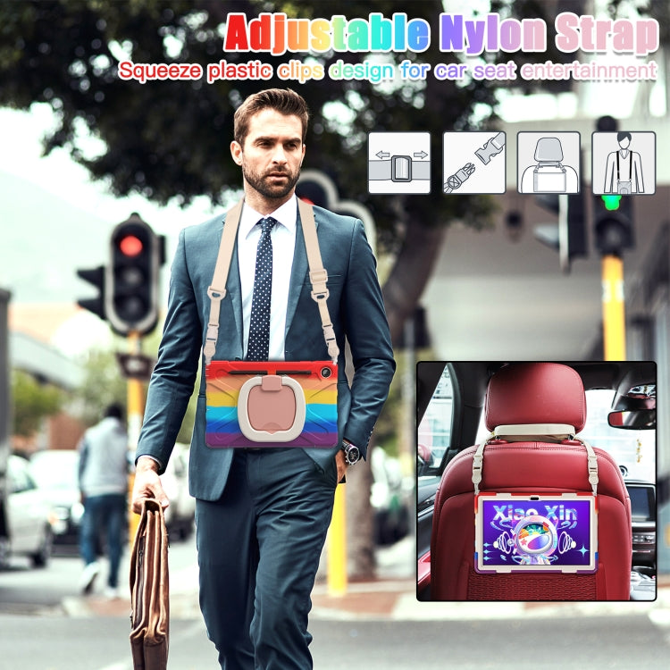 For Lenovo Tab M10 Plus 10.6 3rd Gen 2022 Silicone + PC Protective Tablet Case(Colorful Red)