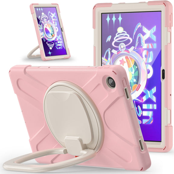 For Lenovo Tab M10 Plus 10.6 3rd Gen 2022 Silicone + PC Protective Tablet Case(Cherry Blossom Pink)