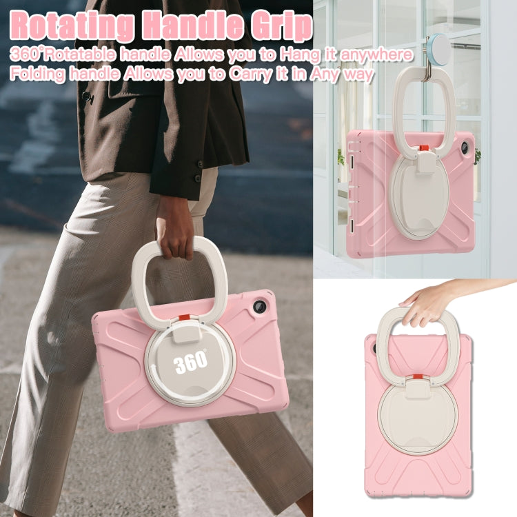 For Lenovo Tab M10 Plus 10.6 3rd Gen 2022 Silicone + PC Protective Tablet Case(Cherry Blossom Pink)