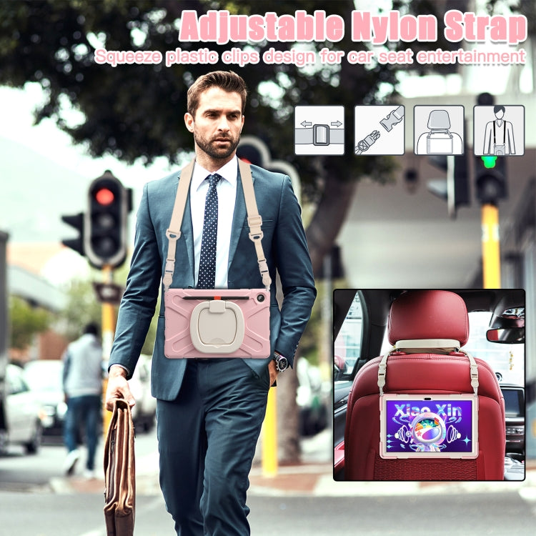 For Lenovo Tab M10 Plus 10.6 3rd Gen 2022 Silicone + PC Protective Tablet Case(Cherry Blossom Pink)