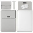 4 in 1 Lightweight and Portable Leather Computer Bag, Size:11/12 inches(Grey) - 12.1 inch by PMC TechLife | Online Shopping South Africa | PMC TechLife | Buy Now Pay Later Mobicred