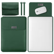 4 in 1 Lightweight and Portable Leather Computer Bag, Size:11/12 inches(Dark Green) - 12.1 inch by PMC TechLife | Online Shopping South Africa | PMC TechLife | Buy Now Pay Later Mobicred