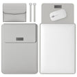 4 in 1 Lightweight and Portable Leather Computer Bag, Size:15.4/15.6/16.1 inches(Grey) - 15 inch by PMC TechLife | Online Shopping South Africa | PMC TechLife | Buy Now Pay Later Mobicred