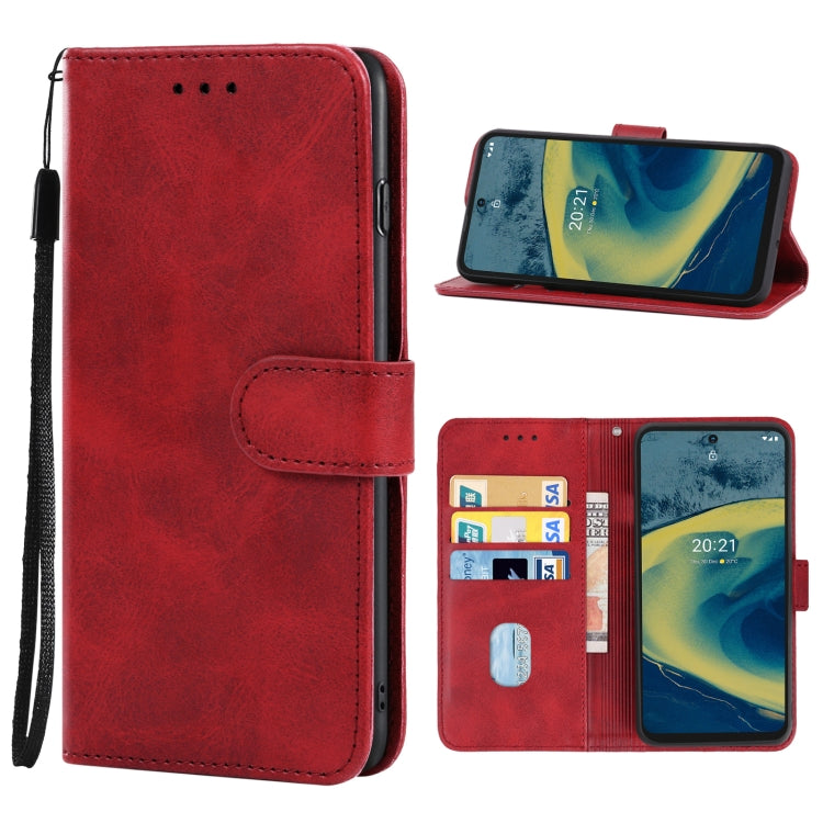 For Nokia XR20 Leather Phone Case(Red)