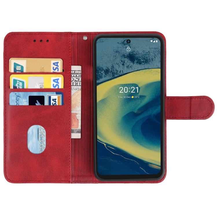 For Nokia XR20 Leather Phone Case(Red)