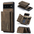 For Google Pixel 6A DG.MING M1 Series 3-Fold Multi Card Wallet + Magnetic Phone Case(Coffee) - free shipping - PMC TechLife - Order now!