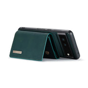 For Google Pixel 6A DG.MING M1 Series 3-Fold Multi Card Wallet + Magnetic Phone Case(Green)
