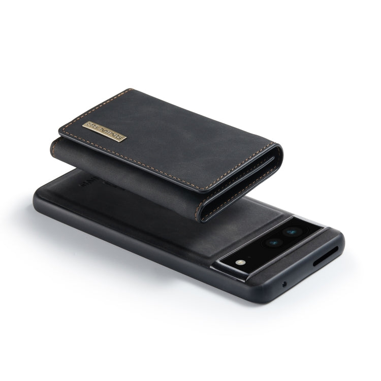 For Google Pixel 7 5G DG.MING M1 Series 3-Fold Multi Card Wallet + Magnetic Phone Case(Black)