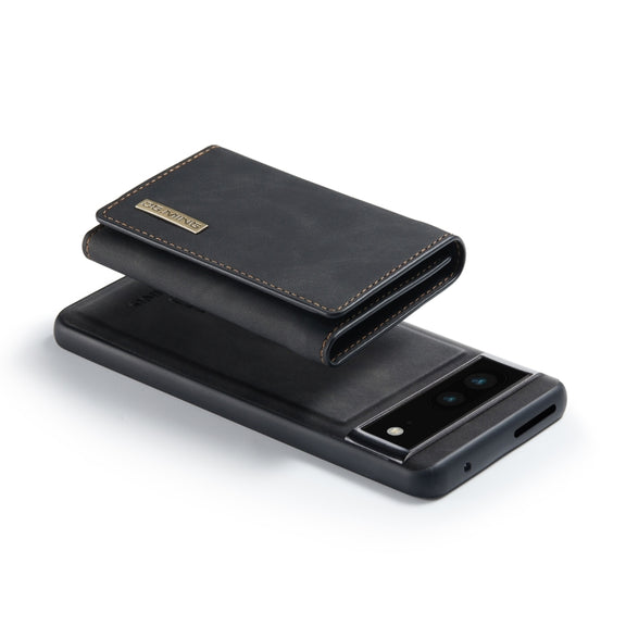 For Google Pixel 7 5G DG.MING M1 Series 3-Fold Multi Card Wallet + Magnetic Phone Case(Black)