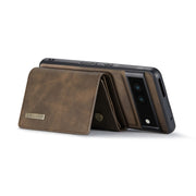 For Google Pixel 7 5G DG.MING M1 Series 3-Fold Multi Card Wallet + Magnetic Phone Case(Coffee)
