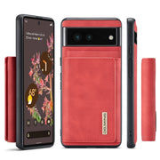 For Google Pixel 7 5G DG.MING M1 Series 3-Fold Multi Card Wallet + Magnetic Phone Case(Red)