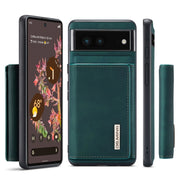 For Google Pixel 7 5G DG.MING M1 Series 3-Fold Multi Card Wallet + Magnetic Phone Case(Green)