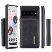For Google Pixel 7 Pro 5G DG.MING M1 Series 3-Fold Multi Card Wallet + Magnetic Phone Case(Black)