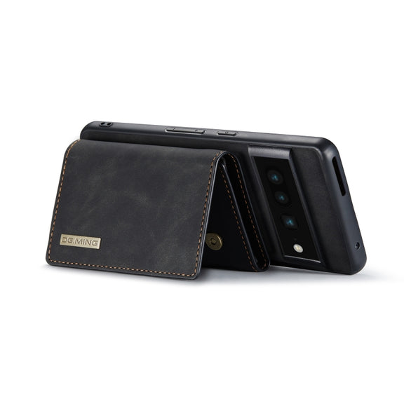 For Google Pixel 7 Pro 5G DG.MING M1 Series 3-Fold Multi Card Wallet + Magnetic Phone Case(Black)