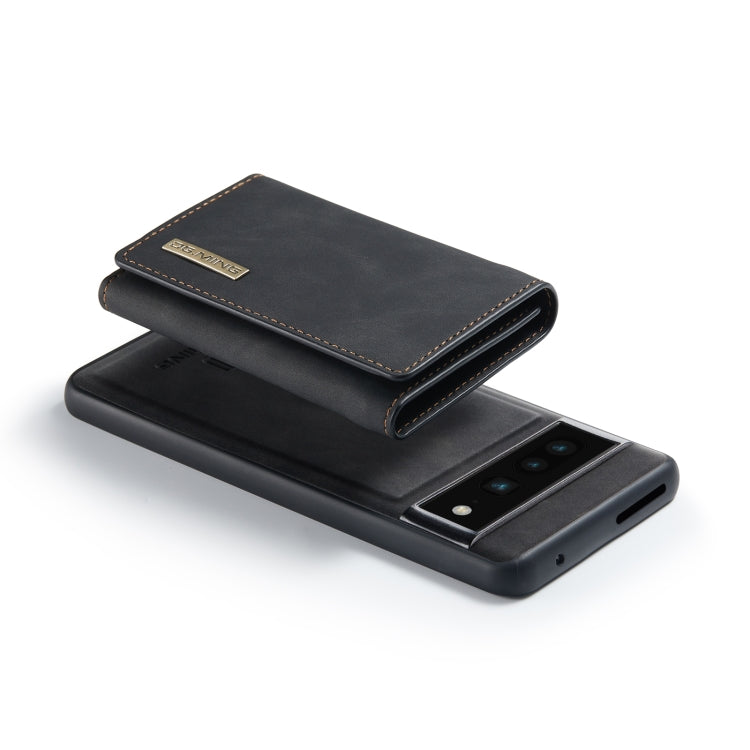 For Google Pixel 7 Pro 5G DG.MING M1 Series 3-Fold Multi Card Wallet + Magnetic Phone Case(Black)