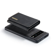 For Google Pixel 7 Pro 5G DG.MING M1 Series 3-Fold Multi Card Wallet + Magnetic Phone Case(Black)