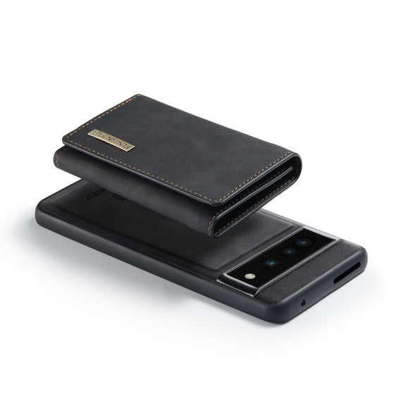 For Google Pixel 7 Pro 5G DG.MING M1 Series 3-Fold Multi Card Wallet + Magnetic Phone Case(Black)