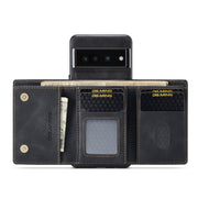 For Google Pixel 7 Pro 5G DG.MING M1 Series 3-Fold Multi Card Wallet + Magnetic Phone Case(Black)