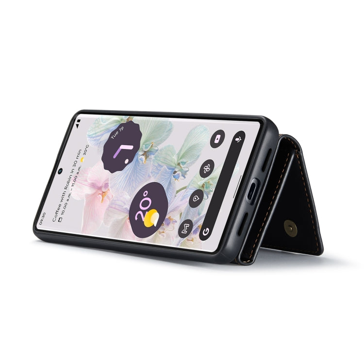 For Google Pixel 7 Pro 5G DG.MING M1 Series 3-Fold Multi Card Wallet + Magnetic Phone Case(Coffee)