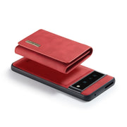 For Google Pixel 7 Pro 5G DG.MING M1 Series 3-Fold Multi Card Wallet + Magnetic Phone Case(Red)
