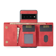 For Google Pixel 7 Pro 5G DG.MING M1 Series 3-Fold Multi Card Wallet + Magnetic Phone Case(Red)
