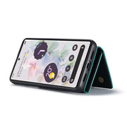For Google Pixel 7 Pro 5G DG.MING M1 Series 3-Fold Multi Card Wallet + Magnetic Phone Case(Green)