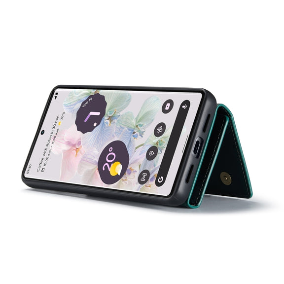 For Google Pixel 7 Pro 5G DG.MING M1 Series 3-Fold Multi Card Wallet + Magnetic Phone Case(Green)